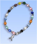Glass Bead bracelets made for Cancer Supprt in Nova Scotia